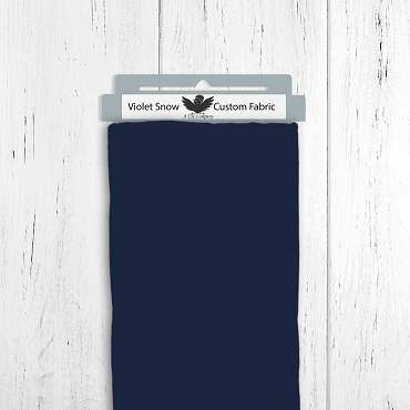 Winter Sports Orange Mountains Navy Solid
